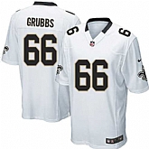 Nike Men & Women & Youth Saints #66 Grubbs White Team Color Game Jersey,baseball caps,new era cap wholesale,wholesale hats